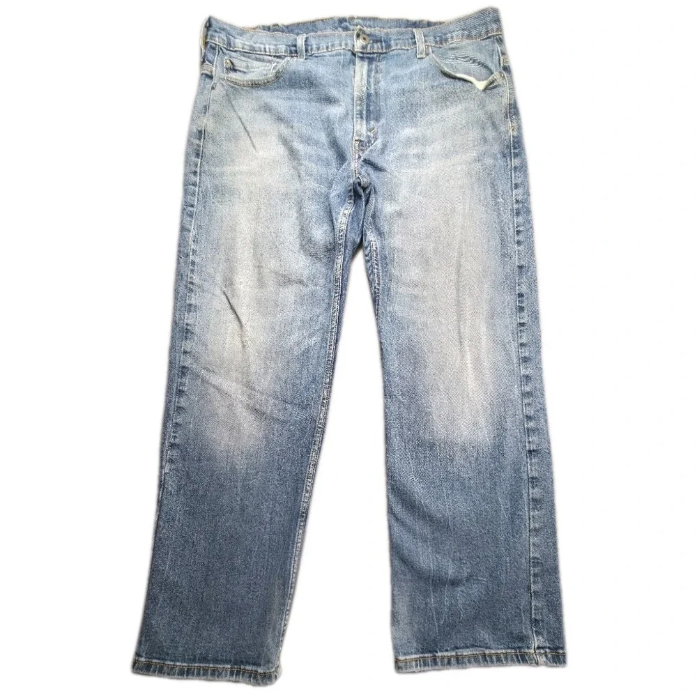 Levi's 550 Relaxed Fit Jeans Men W38 L30 Light Wash Blue Denim 5-Pocket Tapered